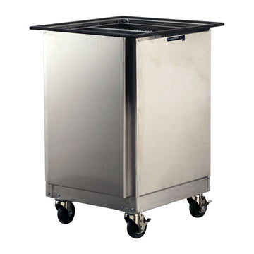 Lakeside 998 Stainless Steel Glass Rack Dispenser, 23 3/4" x 25 11/16", Silver - Default Title