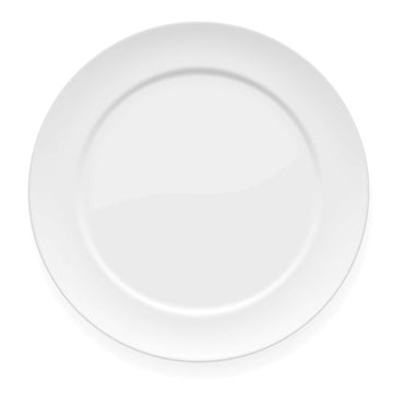 Alluserv AIP9 Porcelain Plate, 9" Diameter, White, 12/Case - Default Title