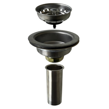 Sani-Lav 1011 Stainless Steel Sink Strainer, 4 1/2" Diameter, Silver - Default Title