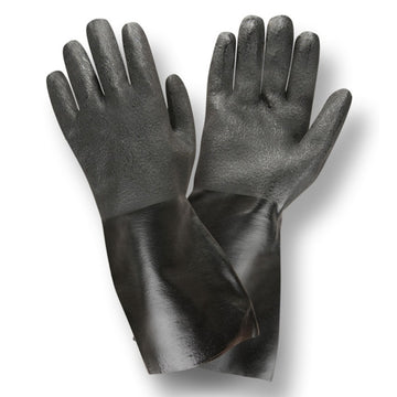 Cordova Safety Products PVC Glove, L, 12/Case - Black