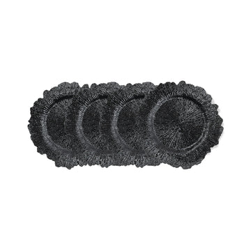 American Atelier 1270866-4 Plate Jay Companies, 13" Diameter, Black, 12/Pack - Default Title