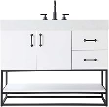 Elegant Kitchen and Bath 42" Single Bathroom Vanity in White