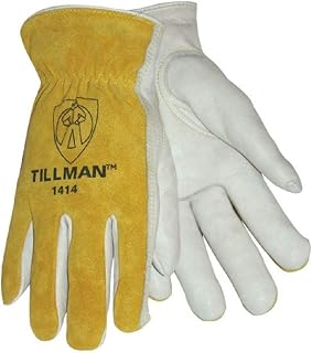 1414M Top Grain/Split Cowhide Drivers Gloves by Tillman
