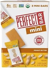 Mini Protein Bar, Peanut Butter, 8 Packs, Non GMO, Gluten Free, 7 Ounces (Pack of 6)