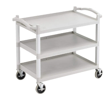 Speckled Gray 3 Shelf Knockdown Utility Cart by Cambro – 21.65x37.40x12.59, In Description, Grey, Model BC340KD-480