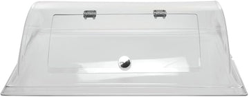 Cal-Mil Rectangular Clear PETG Dome Cover with Door - 26"L x 20"W x 7 1/2"H