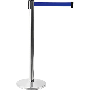 Retractable Belt Barrier by Global Industrial – No Message, Model QM550PS-BL75