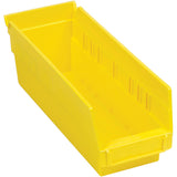 Nestable Shelf Bin by Global Industrial – 12.0 liters, Polypropylene (PP), Yellow, Pack of 24, Model QSB101YL