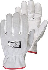 Superior Glove Leather Drivers Gloves, Safety, White, S, 12 PK 378SB-S - 1 Each