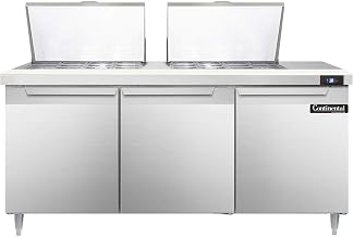 DL72-24M Designer Line Mighty Top Sandwich Unit, 72" W, With 24 Pan Top Openings