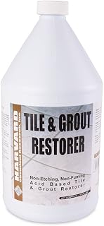 Harvard Chemical 1131 Tile and Grout Restorer Liquid, Low Odor, 1 Gallon Bottle, Light Blue (Case of 4)