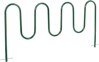 Global Industrial 94" L Wave Bike Rack, Below Ground Mount, 9-Bike Capacity