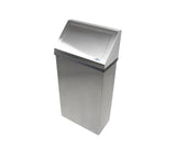 Frost Waste Receptacle by Frost Hats – 50 liters, Stainless Steel, Metallic, Model 303-3 NL