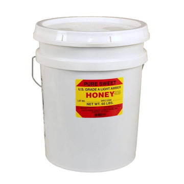 Light Amber 60 Pound -- 1 Pail by Honey – 60 pounds