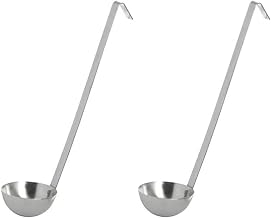 American Metalcraft L215 LADLE, Stainless Steel, Two-Piece, 1.5 OZ Capacity, 7" L Handle (Pack of 2)