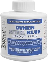 Dykem 80300 Steel Blue Layout Fluid, Brush-in-Cap (4oz)