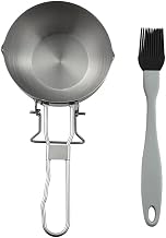 Mr. Bar-B-Q Kickstand Stainless Steel Sauce Pot with Silicone Baster, BBQ Basting Pot and Brush Set, Heat-Resistant Sauce Applicator for Grilling, Smoking, Roasting and Cooking