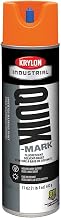 Krylon Industrial Quik-Mark Sb Inverted Marking Paint Fluorescent Orange, Lot of 12