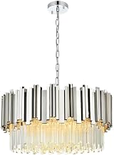 Elegant Lighting Willow 24" Chandelier in Chrome