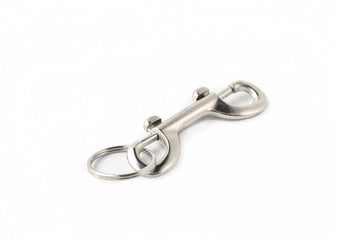 Double Ended Bolt Snap by KEY-BAK – 4.5 inches, Aluminum, Chrome, Model 0305-906