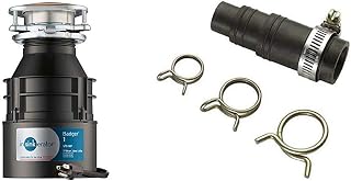 InSinkErator Garbage Disposal with Cord, Badger 1, 1/3 HP Continuous Feed & DWC-00 Dishwasher Connector Kit