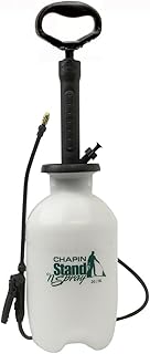 CHAPIN 29002: Made in the USA 2-Gallon Stand 'N Spray No Bend Pressure Pump Tank Sprayer for Lawn and Garden, Insects, Pest and Weeds, Translucent White