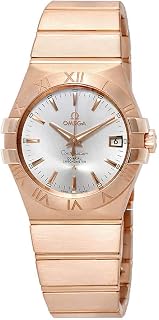 Omega Constellation Automatic 18kt Rose Gold Silver Dial Ladies Watch 123.50.35.20.02.001