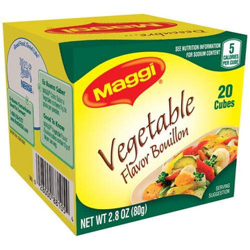 Vegetable Flavor Bouillon (2.82 oz) 80g by Maggi – 2.8 Ounce (Pack of 1)