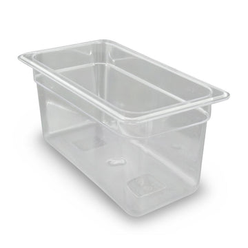 Camwear Food Pan by Cambro – 1/3 by 8-Inch, 6.9 liters, Polycarbonate (PC), Clear, Pack of 6