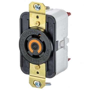 78859 Locking Receptacle by Hubbell – Metal, See Image, Model HBL2410ST
