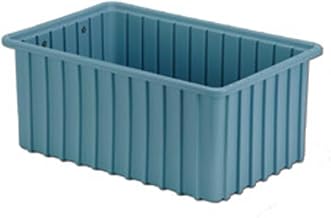 LEWISBins Divider Box, 16-1/2" x 10-7/8" x 7", Light Blue, Lot of 6