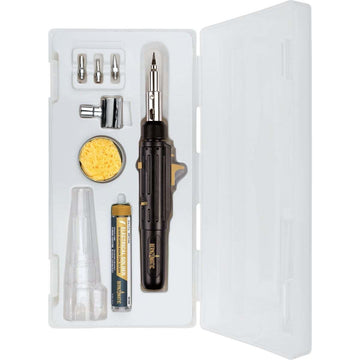 Cordless Butane Micro Torch Soldering Kit by c – One Size, Plastic, Blue, Model 368600