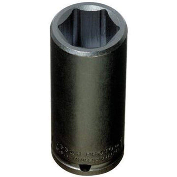 Stanley 6 Point 1/2" Drive Impact Socket by Proto – 9/16", Alloy Steel, Factory, Model J7318H