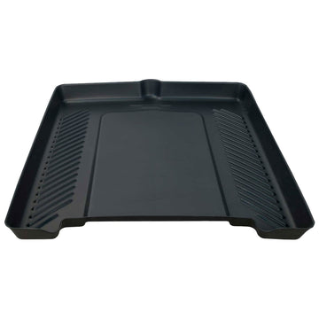 PP6000-502, Containment Tray for Portable Restrooms, Black by PolyPortables – 50" x 50" x 4", 26.0 gallons, Plastic, Black, Model 22410