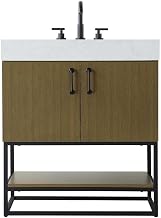 Elegant Kitchen and Bath 30" Single Bathroom Vanity in Chestnut Brown