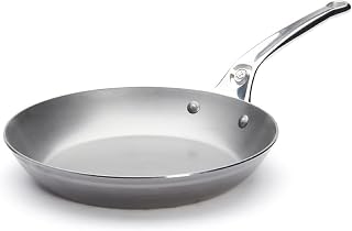 de Buyer MINERAL B Pro Carbon Steel Fry Pan - 11” Diameter, 8.3” Cooking Surface - Ideal for Searing, Sauteing & Reheating - Naturally Non-Stick Finish - Made in France