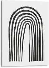Canvas Lab | Arcobaleno Nero I by Emma Scarvey | 36 x 48 in | Canvas Print Wall Art