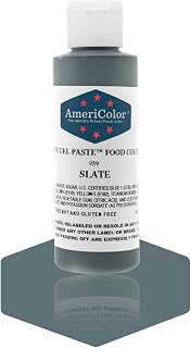 AmeriColor Slate, 4.5 Ounce Bottle, Soft Gel Paste Food Color