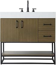 Elegant Kitchen and Bath 36" Single Bathroom Vanity in Chestnut Brown