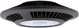 RAB Lighting CLED52 Ceiling Light with 52W 4 X 13W Cool LED and Clear Lens, Bronze