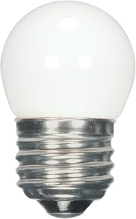 Satco S9161 Medium Light Bulb in White Finish, 2.31 inches, Base, Frost, Medium Base