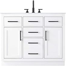 Elegant Kitchen and Bath Alden 42" Single Bathroom Vanity in White