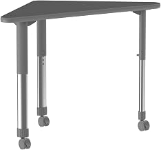 Correll Collaborative Desk with Black Granite Finish AD3041-WING-07-13-13-CK