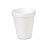 4J4 Foam Drink Cups by DART – 2.6", 4.0 fluid_ounces, Foam, White, Pack of 1000