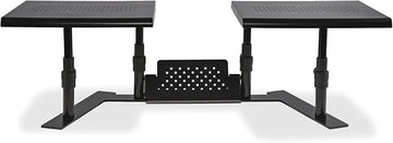 Allsop Metal Art ErgoTwin Height Adjustable Dual Monitor Stand (31883), Black