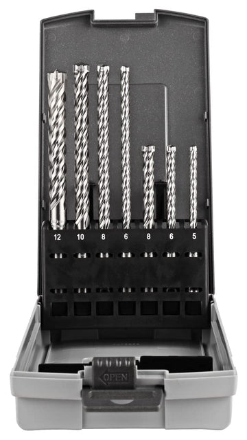 P4S Concrete Drill Bit Set SDS+ 115 mm + 165 mm 7-Piece by Makita – Model E-14928