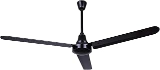 Canarm 60" Black Weatherproof Industrial Ceiling Fan – High-Performance DC Motor – Wall Control – Ideal for Outdoor Patios, Warehouses & Gyms