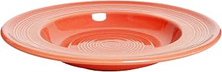Tuxton China CND-120 Pasta Bowl, 24-1/2 oz., 12" Diameter x 2" H, Round, Microwave and Dishwasher Safe, Oven Proof, Fully Vitrified, Ceramic, Concentrix, Cinnebar, Pack of 6