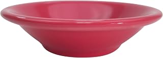 CAC China LV-11-R 4-3/4-Inch Las Vegas Rolled Edge Stoneware Fruit Bowl, Box of 36, 4-3/4-Ounce, Red
