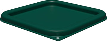 Squares Square Food Storage Container Lid with Stackable Design for Catering by Carlisle FoodService Products – For 2-4 Quart Container, 2.0 quarts, Proprietary Blend, Green